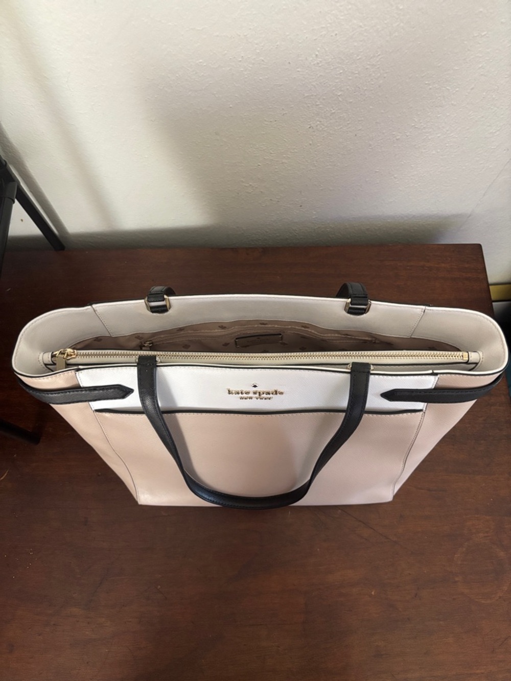 Kate Spade New York Staci Color Block Large Laptop Tote Bag - Picture 12 of 16